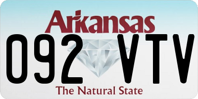 AR license plate 092VTV