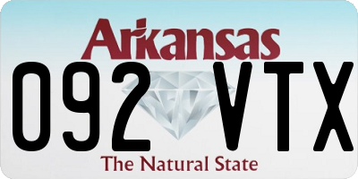 AR license plate 092VTX