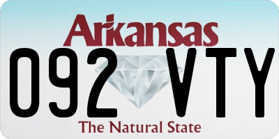 AR license plate 092VTY