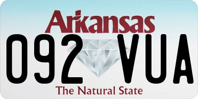 AR license plate 092VUA
