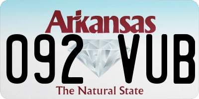 AR license plate 092VUB