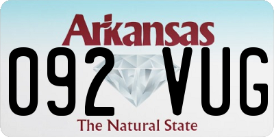 AR license plate 092VUG
