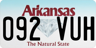 AR license plate 092VUH