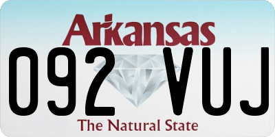 AR license plate 092VUJ