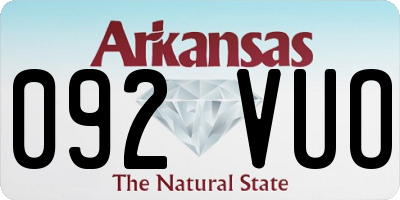 AR license plate 092VUO