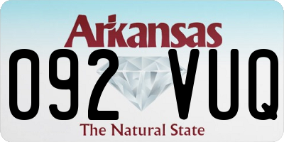 AR license plate 092VUQ