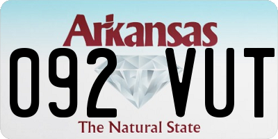 AR license plate 092VUT