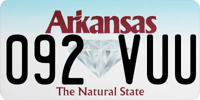 AR license plate 092VUU