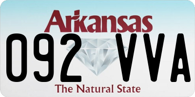 AR license plate 092VVA