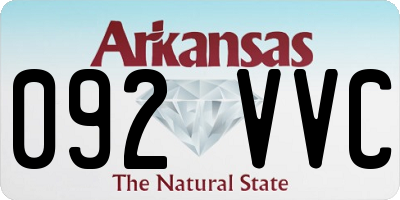 AR license plate 092VVC
