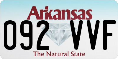 AR license plate 092VVF