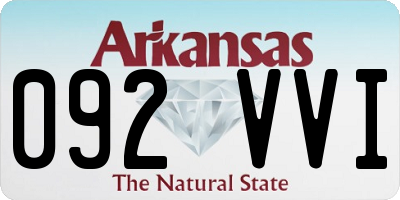 AR license plate 092VVI