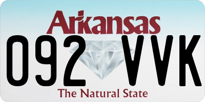 AR license plate 092VVK