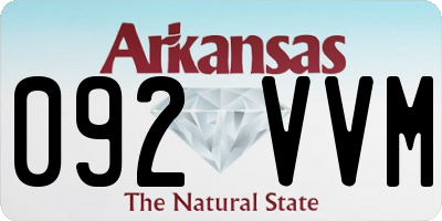 AR license plate 092VVM