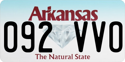 AR license plate 092VVO