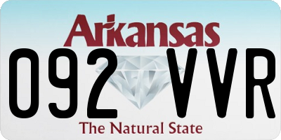 AR license plate 092VVR