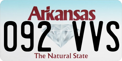 AR license plate 092VVS