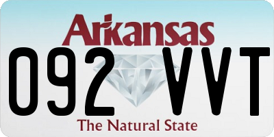 AR license plate 092VVT