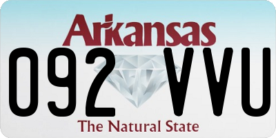 AR license plate 092VVU