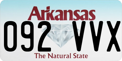 AR license plate 092VVX