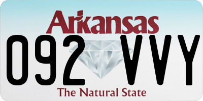 AR license plate 092VVY