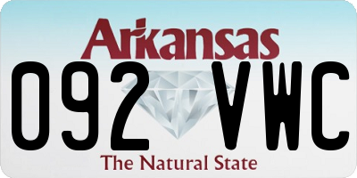 AR license plate 092VWC