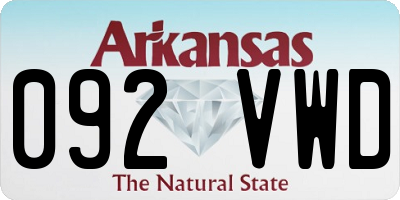 AR license plate 092VWD