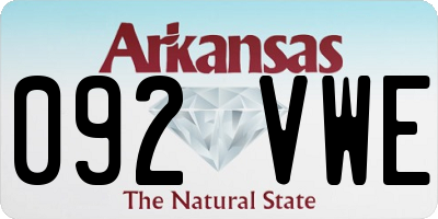 AR license plate 092VWE