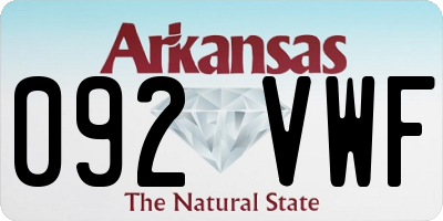AR license plate 092VWF
