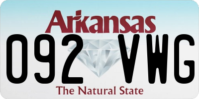 AR license plate 092VWG