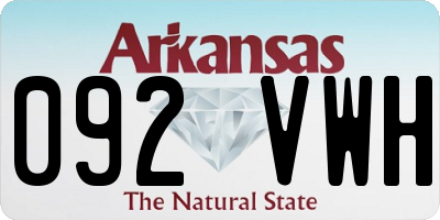 AR license plate 092VWH
