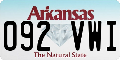 AR license plate 092VWI