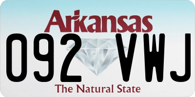 AR license plate 092VWJ