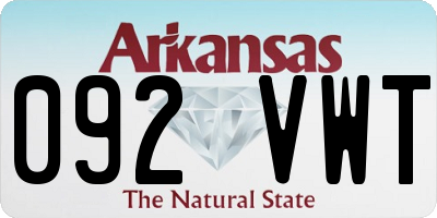 AR license plate 092VWT