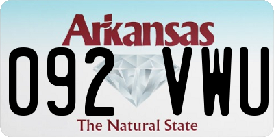 AR license plate 092VWU