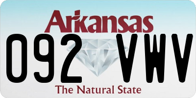 AR license plate 092VWV