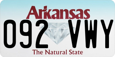 AR license plate 092VWY