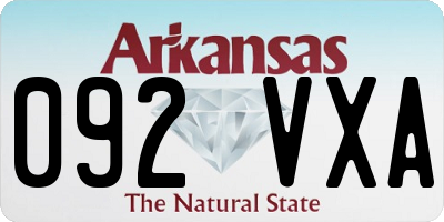 AR license plate 092VXA