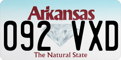 AR license plate 092VXD