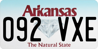 AR license plate 092VXE