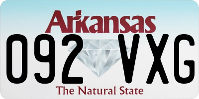 AR license plate 092VXG