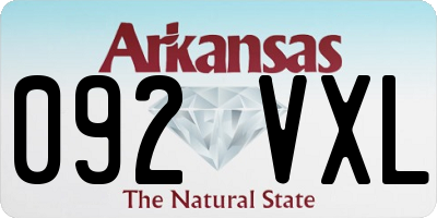 AR license plate 092VXL