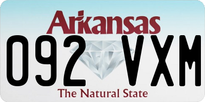 AR license plate 092VXM
