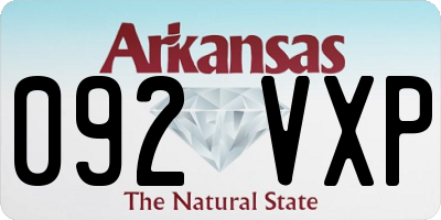 AR license plate 092VXP