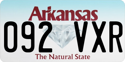 AR license plate 092VXR