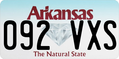 AR license plate 092VXS