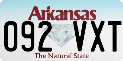 AR license plate 092VXT