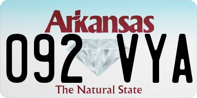 AR license plate 092VYA