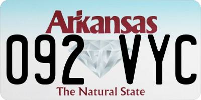 AR license plate 092VYC