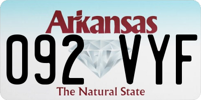 AR license plate 092VYF